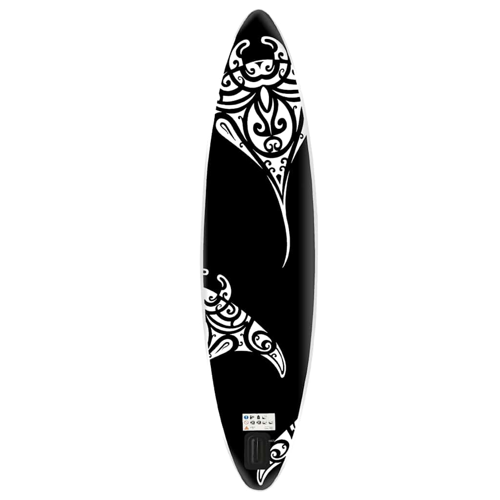 Vidaxl Stand Up paddleboard set Inflatable 305x76x15 cm Black