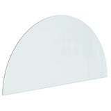 Vidaxl glass plate for fireplace half -round 1000x500 mm