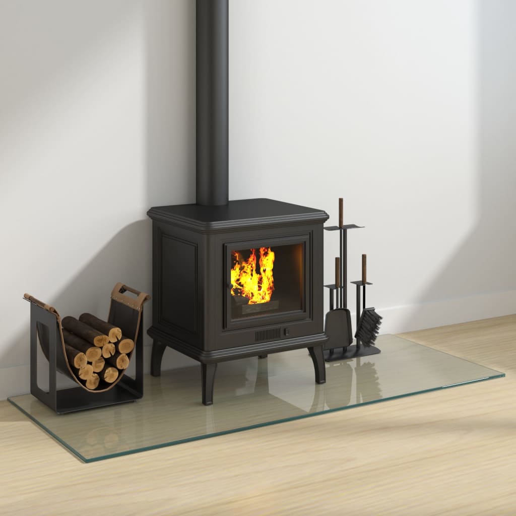 Vidaxl glass plate fireplace rectangular 120x50 cm