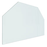 VIDAXL Glassplatten Kamin hexagonal 80x50 cm