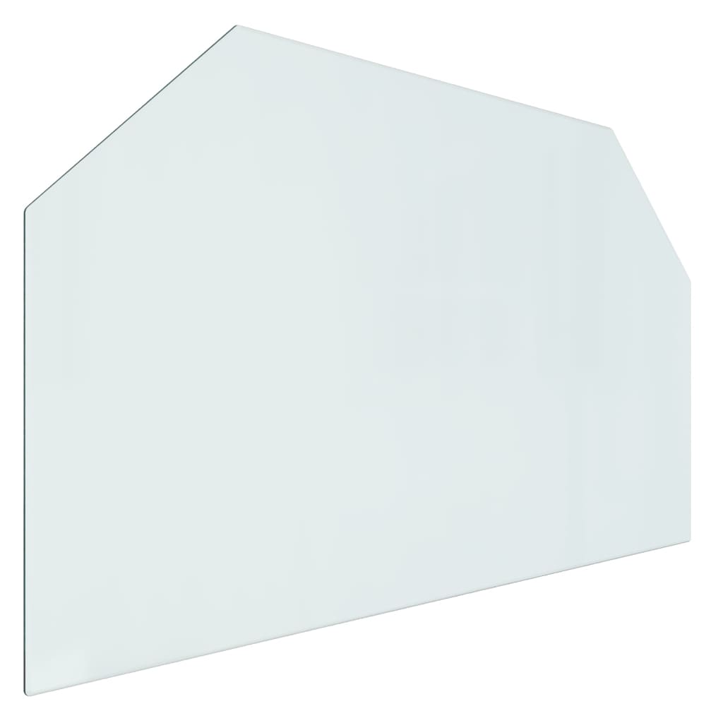 Vidaxl glasplatta eldstad hexagonal 100x60 cm