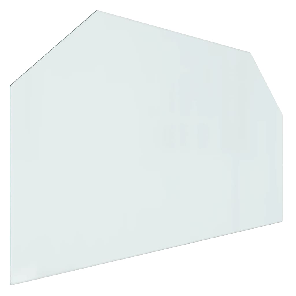 VIDAXL Glassplatten Kamin hexagonal 100x60 cm