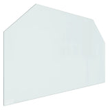 VIDAXL Glassplatten Kamin hexagonal 100x60 cm