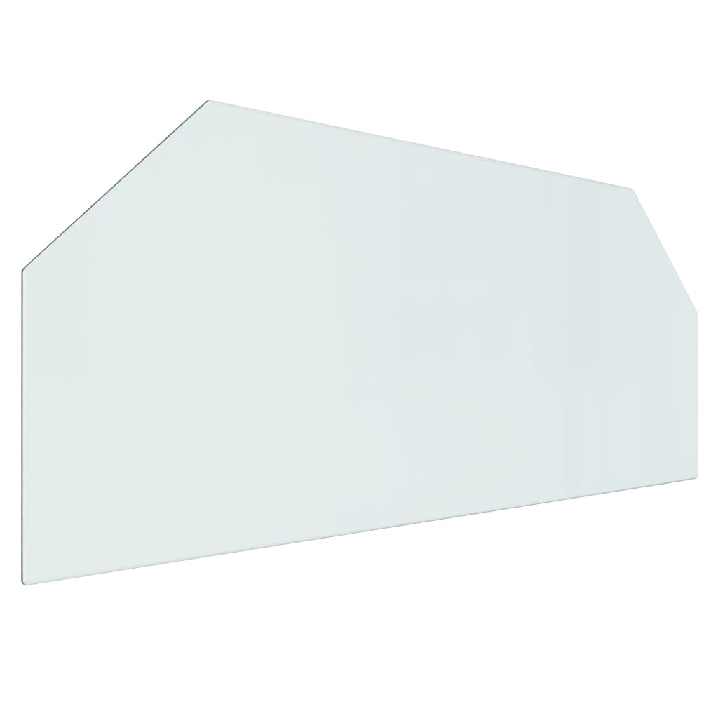 VIDAXL Glassplatten Kamin hexagonal 120x50 cm