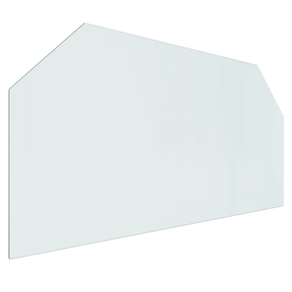 Vidaxl glass plate fireplace hexagonal 120x60 cm