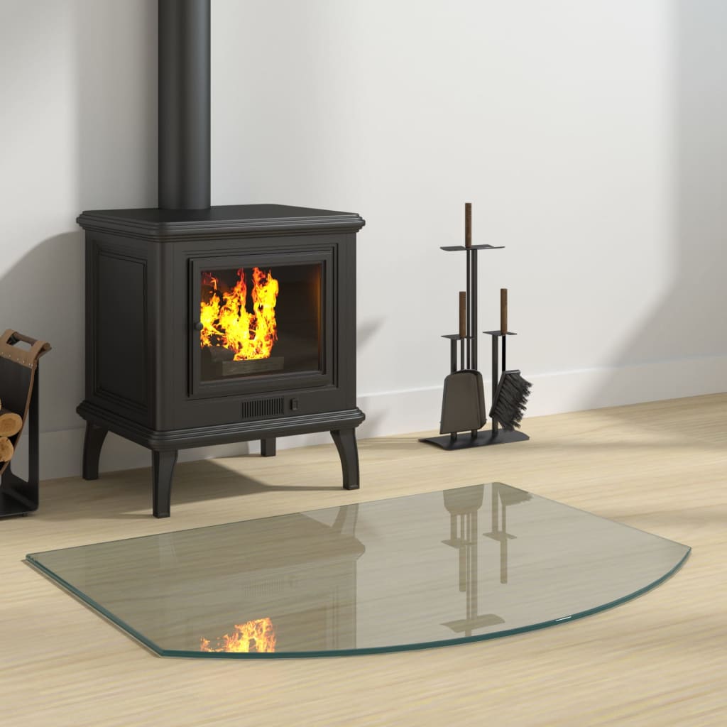 Vidaxl Glass Plate Fireplace 80x60 cm