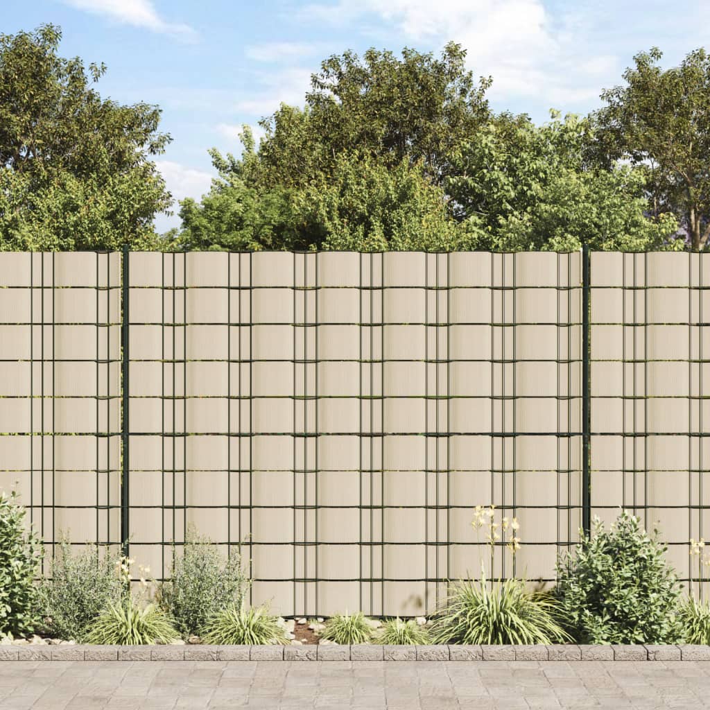 Vidaxl Garden Screen 70x0.19 M PVC Cream -farget