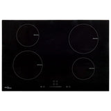 Vidaxl Induction Induction HOB 4 zóny dotykové ovládání 7000 W 77 cm sklo