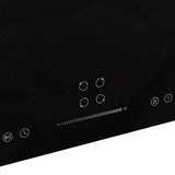 Vidaxl Induction Induction HOB 4 zóny dotykové ovládání 7000 W 77 cm sklo