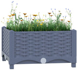 Vidaxl Planter hævede 40x40x23 cm polypropylen