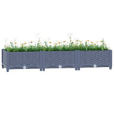 Vidaxl Planter hævede 120x40x23 cm polypropylen