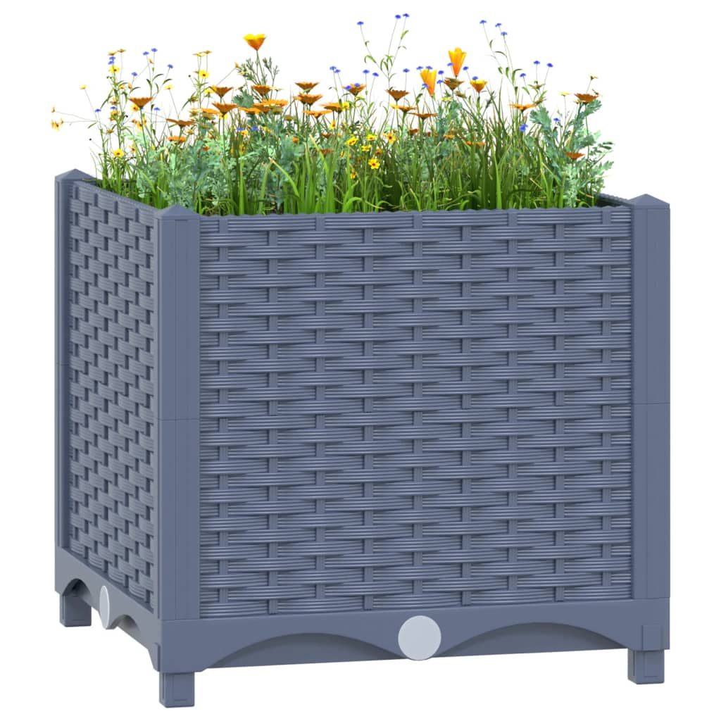 Vidaxl Planter hævede 40x40x38 cm polypropylen