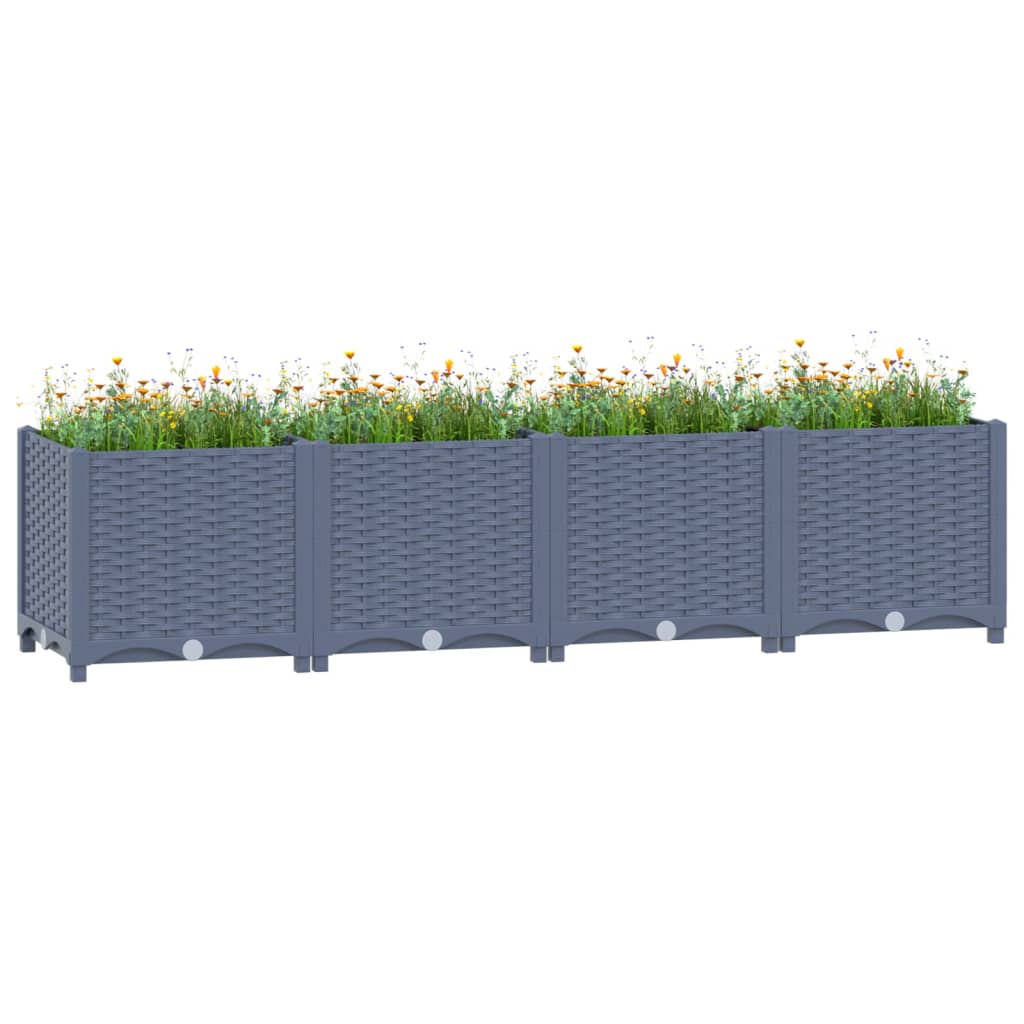 Vidaxl Planter hevet 160x40x38 cm polypropylen