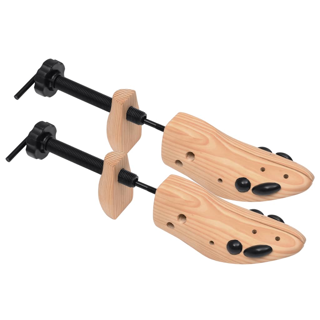 Vidaxl Shoe Spanners 2 par storlek 36-40 Solid Pine