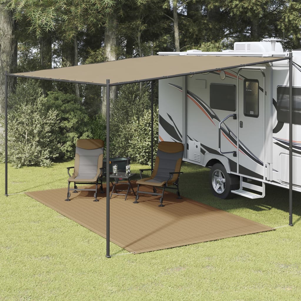 Tappeto tenda Vidaxl 200x400 cm taupe