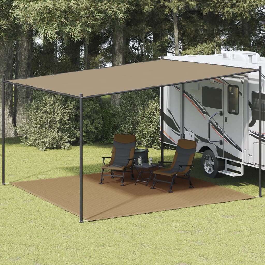 Vidaxl Zelt Teppich 400x400 cm Taupe