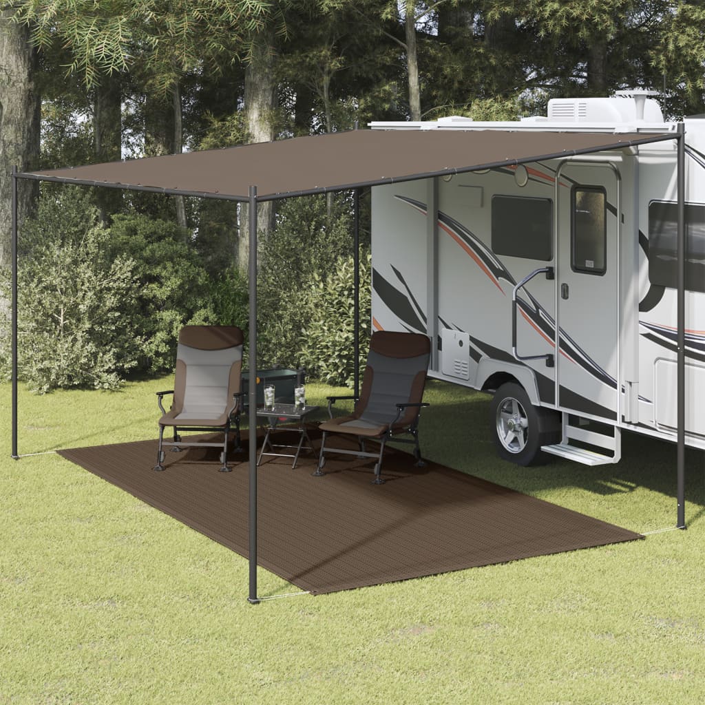 Tappeto tenda Vidaxl 250x400 cm marrone