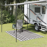 Vidaxl tent carpet 200x300 cm anthracite -colored and white