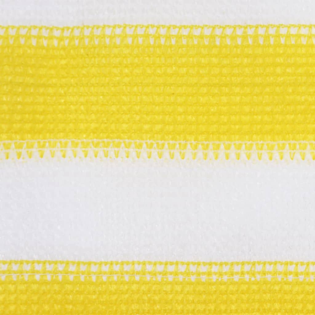 Écran de balcon Vidaxl 90x300 cm HDPE jaune et blanc