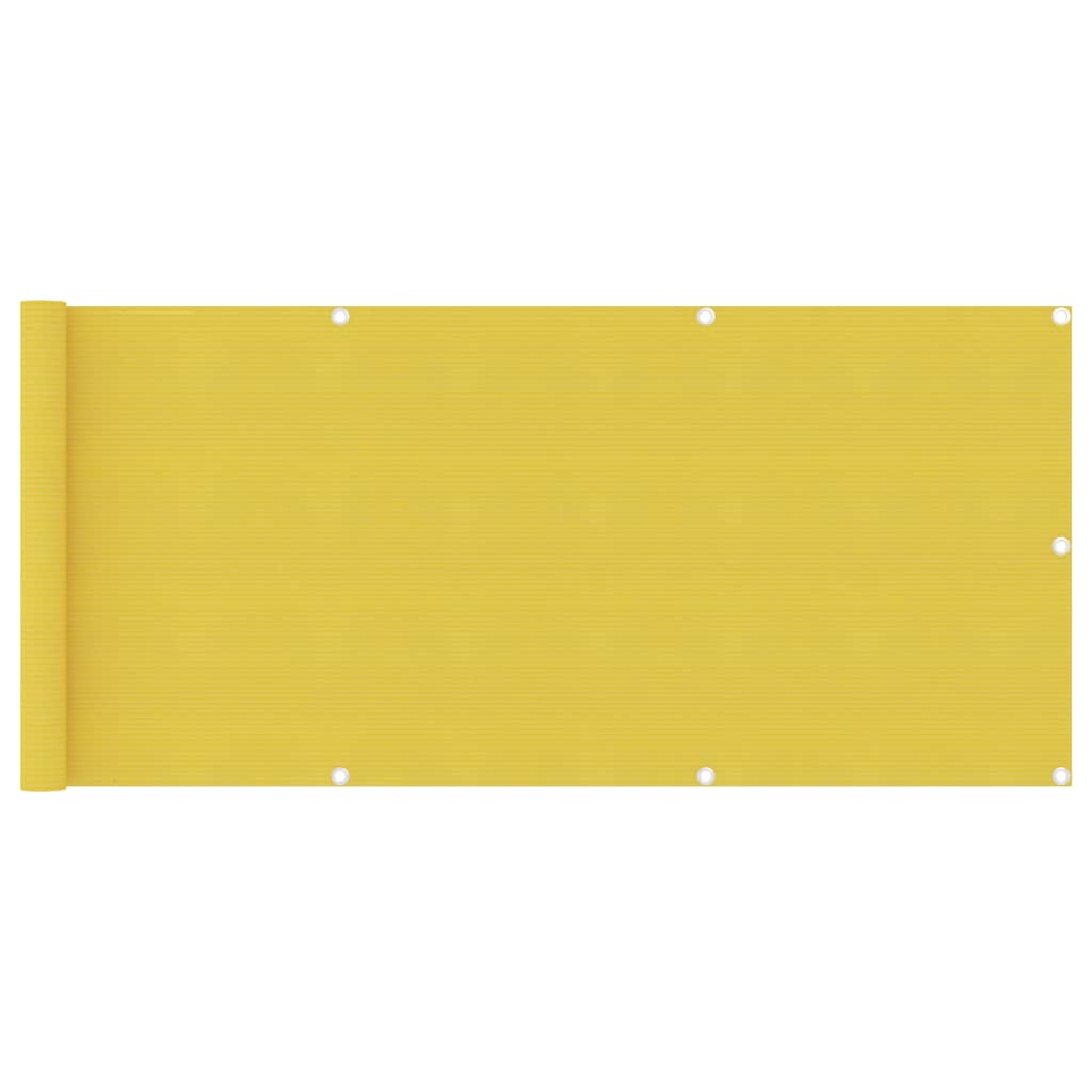 Bidaxl balkongskärm 75x500 cm HDPE Yellow