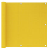 Balkon zaslon Vidaxl 90x300 cm Hdpe Yellow