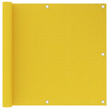 Balkon zaslon Vidaxl 90x600 cm HDPE Yellow