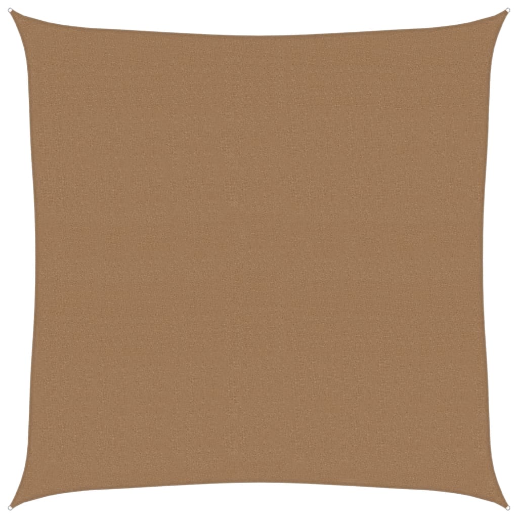 VidaXL Zonnezeil 160 g m² 4x4 m HDPE taupe