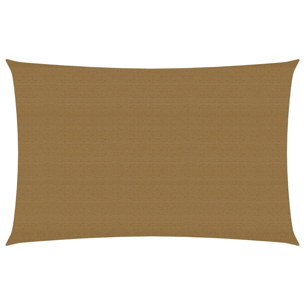 VidaXL Zonnezeil 160 g m² 2x4 m HDPE taupe