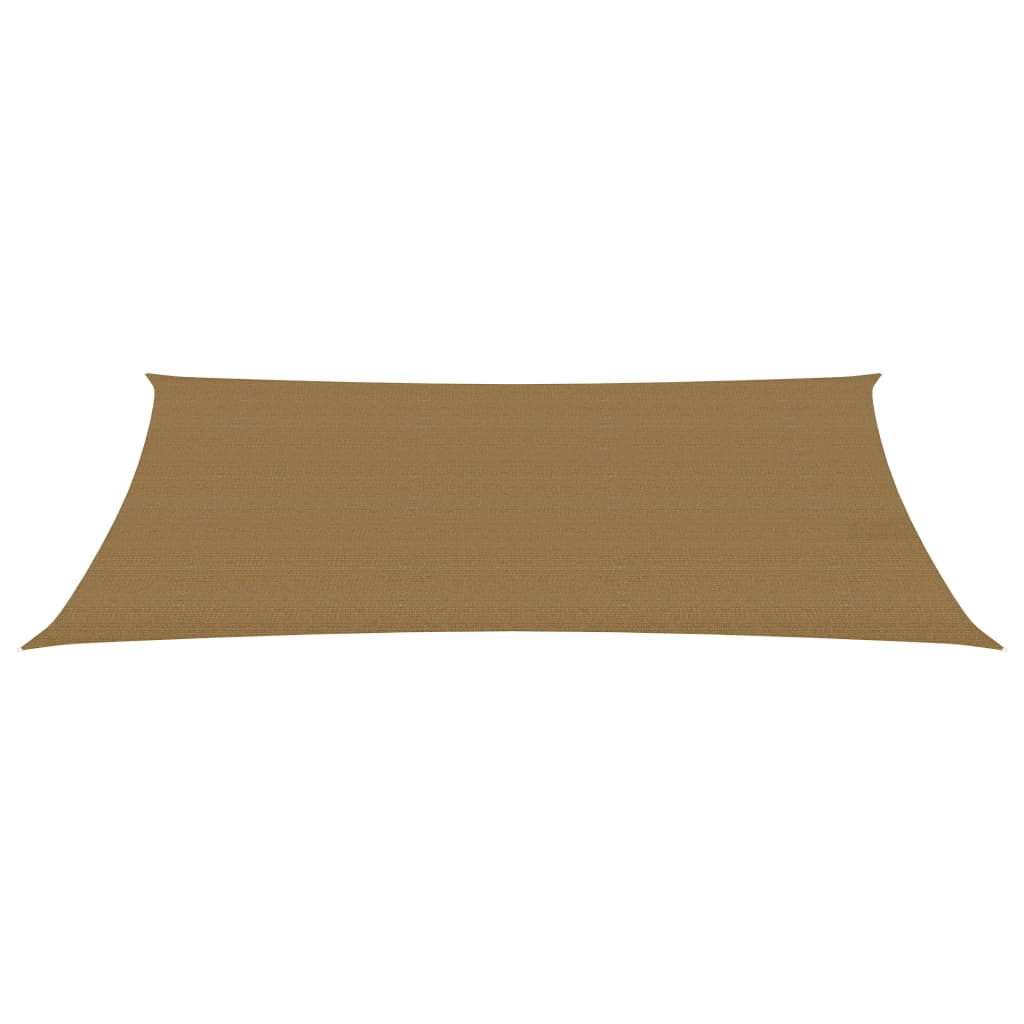 VidaXL Zonnezeil 160 g m² 2x5 m HDPE taupe