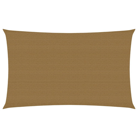 VidaXL Zonnezeil 160 g m² 2,5x5 m HDPE taupe