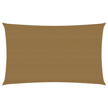 VidaXL Zonnezeil 160 g m² 3x6 m HDPE taupe