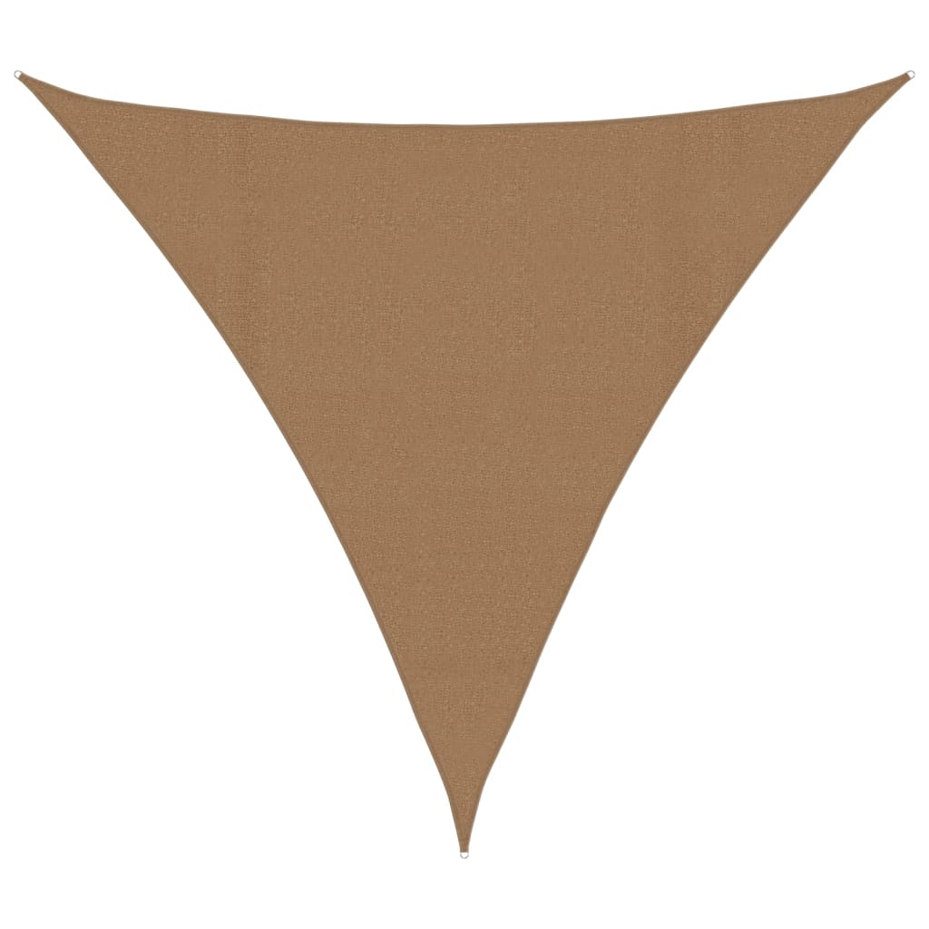 VidaXL Zonnezeil 160 g m² 4,5x4,5x4,5 m HDPE taupe