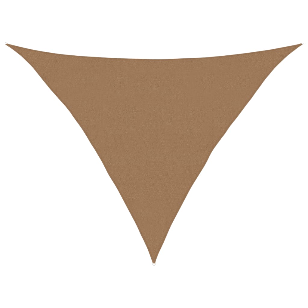 VidaXL Zonnezeil 160 g m² 5x5x6 m HDPE taupe