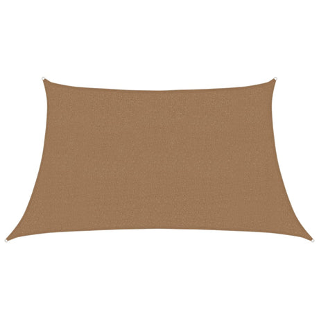 VidaXL Zonnezeil 160 g m² 3 4x2 m HDPE taupe