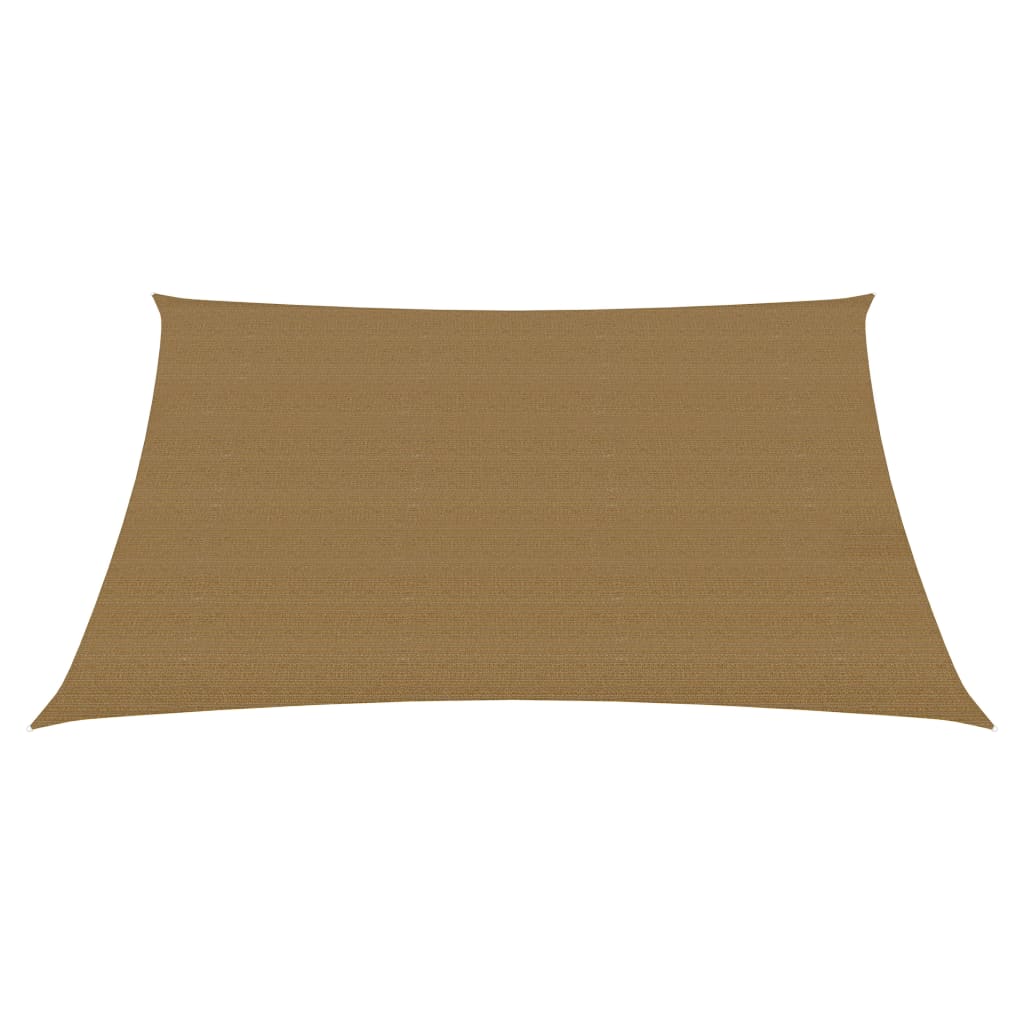 VidaXL Zonnezeil 160 g m² 4 5x3 m HDPE taupe