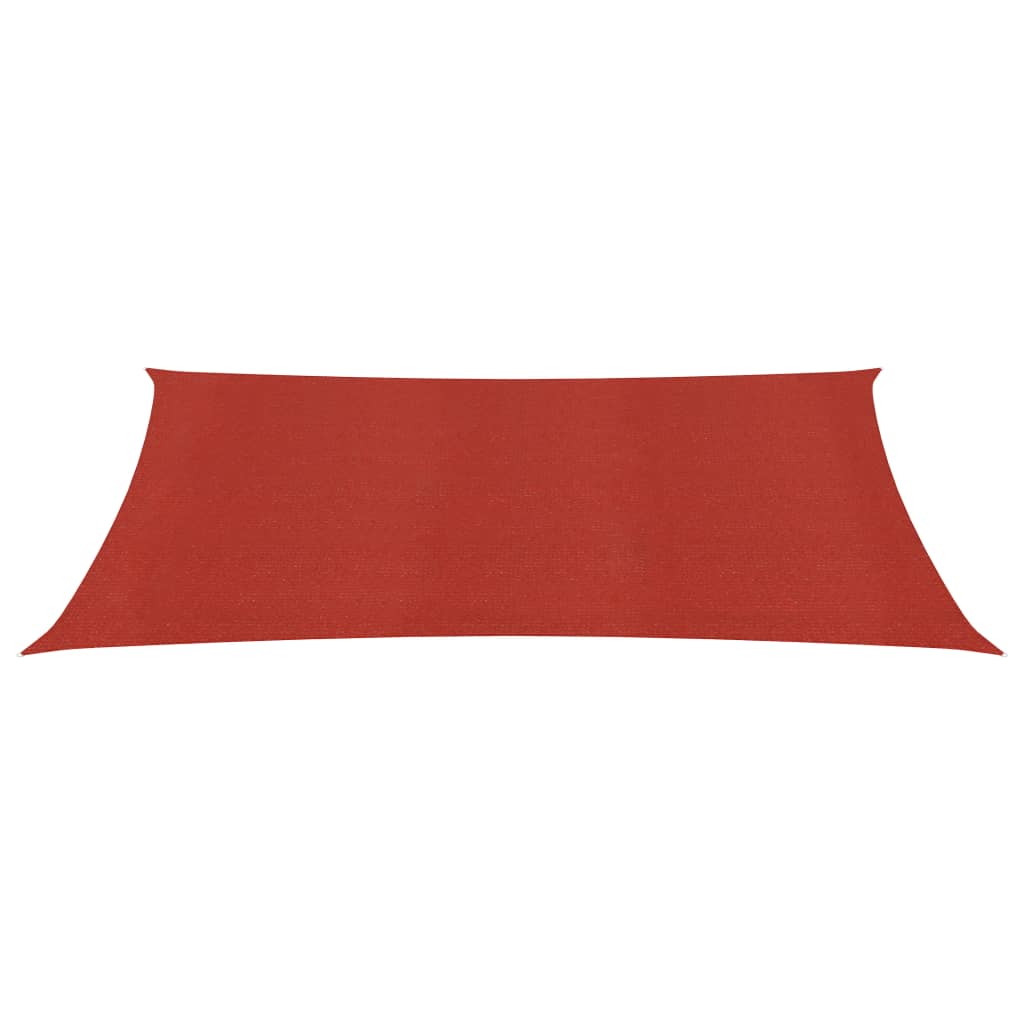 VidaXL Zonnezeil 160 g m² 5x7 m HDPE rood