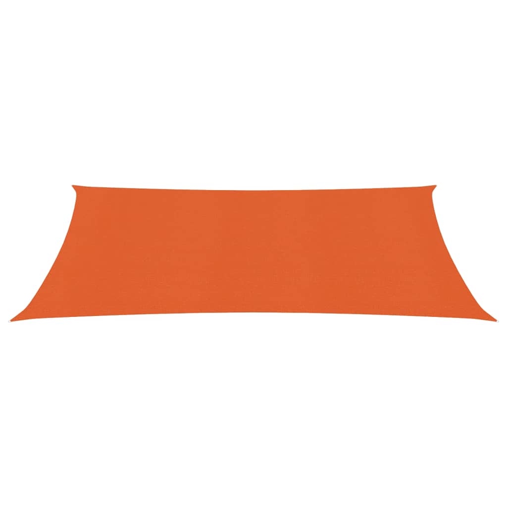 VidaXL Zonnezeil 160 g m² 2x5 m HDPE oranje