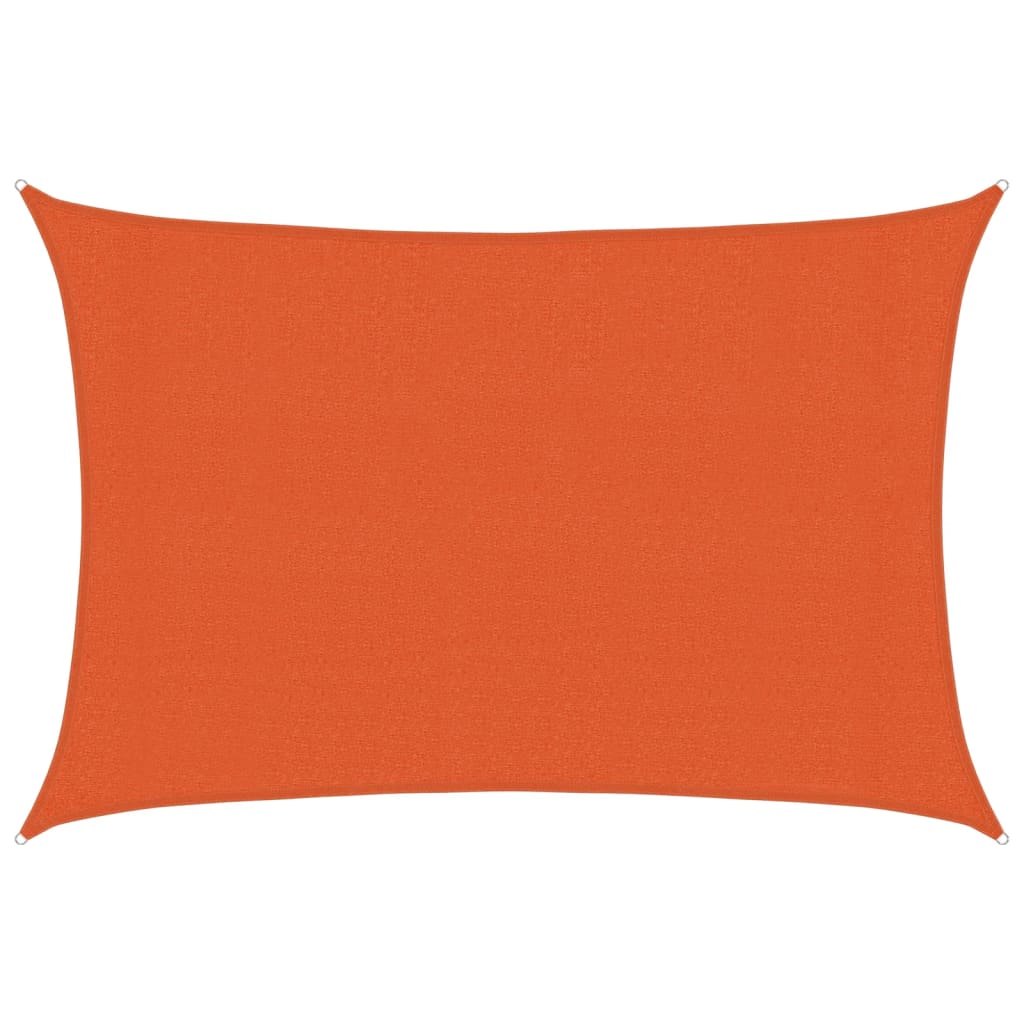 Vidaxl zonnästil 160 g m² 3x4 m hdpe oranje