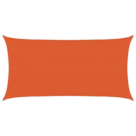 VidaXL Zonnezeil 160 g m² rechthoekig 3x6 m HDPE oranje