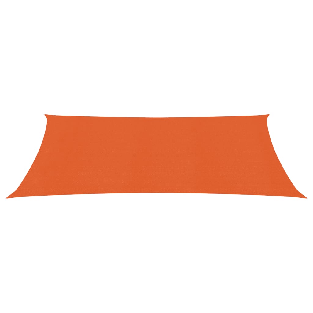 VidaXL Zonnezeil 160 g m² rechthoekig 3x6 m HDPE oranje