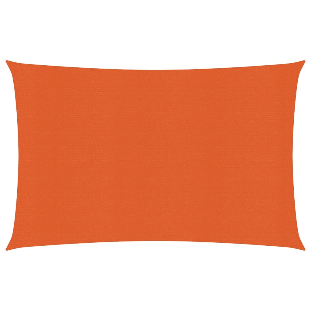 VidaXL Zonnezeil 160 g m² rechthoekig 4x5 m HDPE oranje