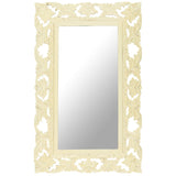 Vidaxl Mirror Hand -Cut 80x50 cm massif massif blanc