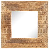 Vidaxl Mirror Hand -cut 50x50x2.5 cm solid mango wood