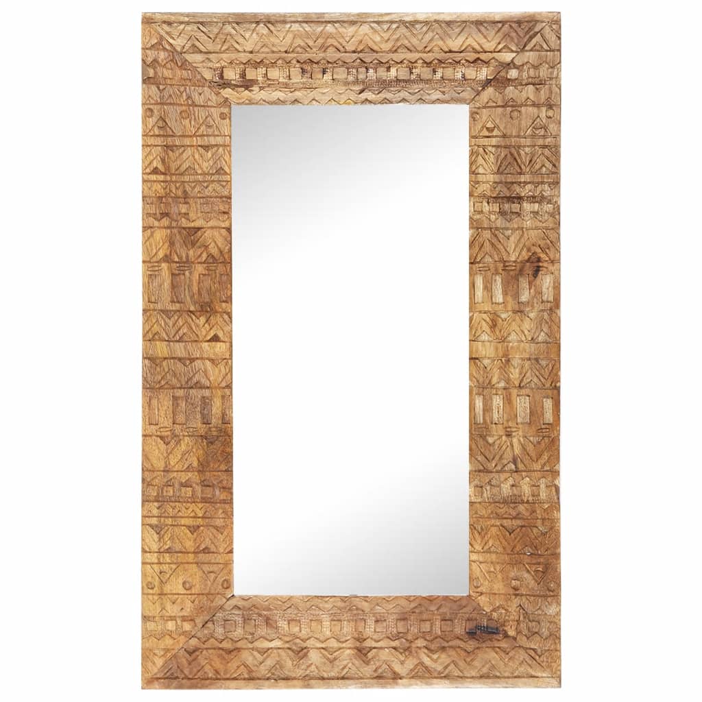 Vidaxl Mirror Hand -Cut 80x50x2,5 cm Solid Mango Wood