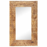 Vidaxl Mirror Hand -Schnitt 80x50x2,5 cm Festes Mangoholz