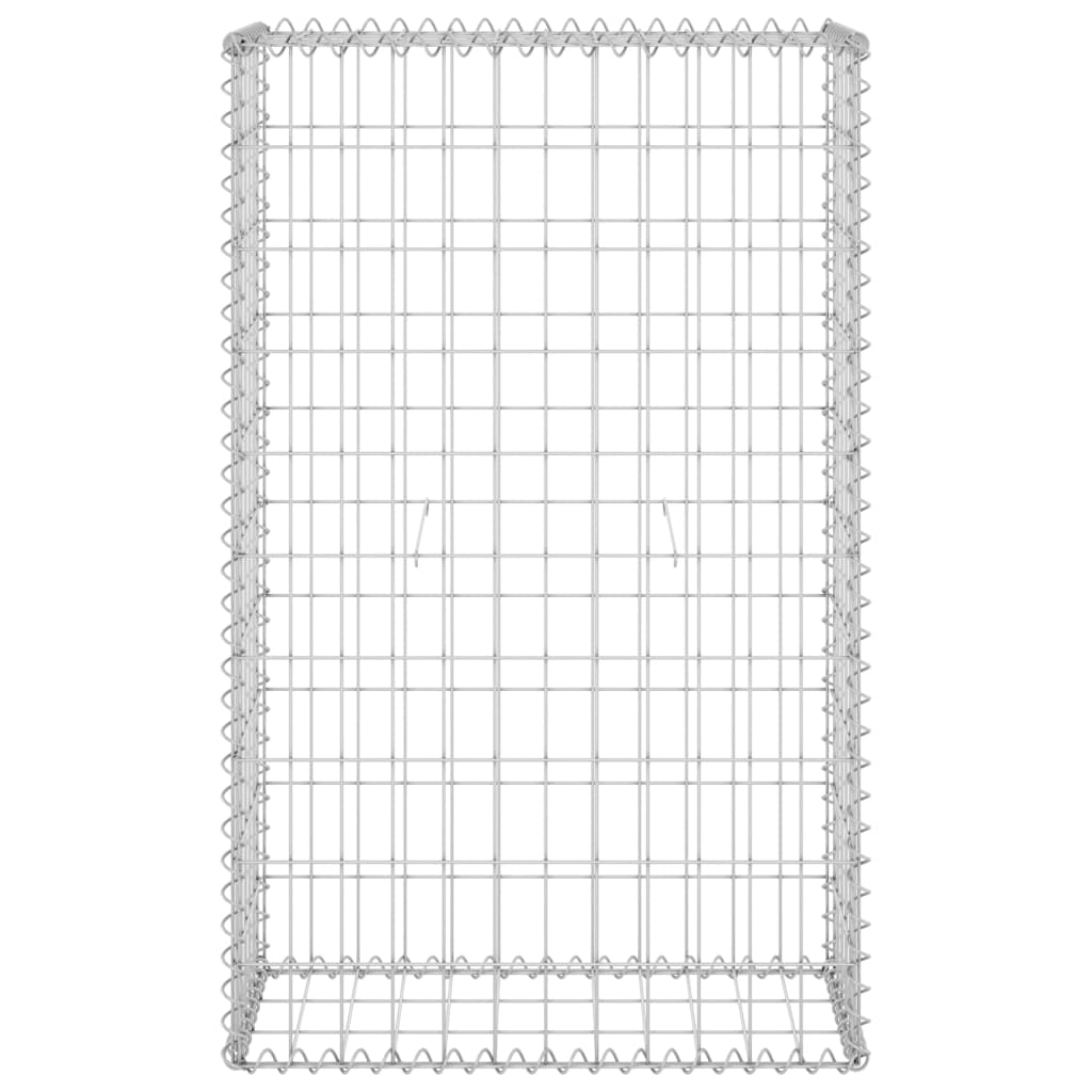 Vidaxl Schanskorf vegg med lokk 60x30x100 cm galvanisert stål