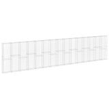 Vidaxl Schanskorf wall with lids 900x30x200 cm galvanized steel