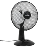 Vidaxl Table Fan 3 velocità 40 W 30 cm nero