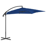 Vidaxl -schwimmender Parasol mit Stahlpol 250x250 cm Azurblau