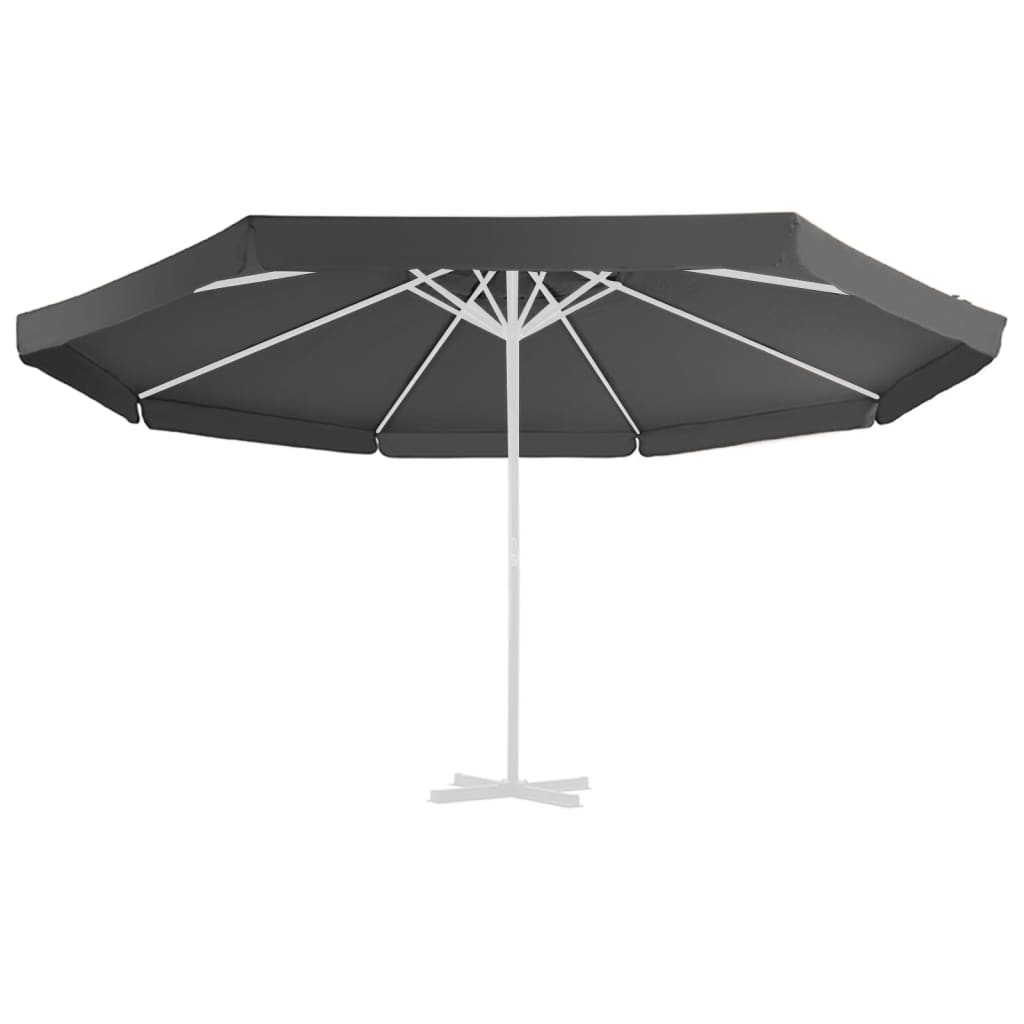 VidaXL Vervangingsdoek voor parasol 500 cm antracietkleurig